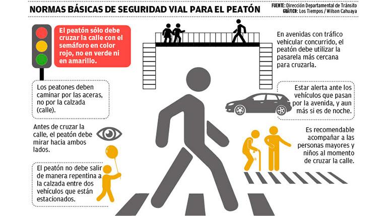 Siete Normas Básicas Para La Seguridad Vial De Los Peatones Los Tiempos 6530